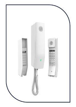 SKU_GS.UN.0057 Grandstream GHP610 Compact Hotel IP Phone - White