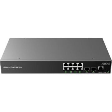 SKU_WR.00.0003 Grandstream GWN7801P Enterprise 8-Port Gigabit L2+Managed Network Switch with 2 Gigabit SFP UplinkPorts