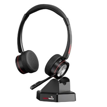 SKU_GS.UN.0062 Supervoice SVC-WBT42 Professional Wireless Ai Noise Cancelling Bluetooth Headset Dual