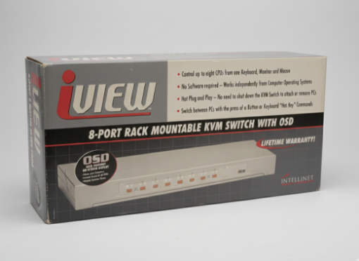 Picture of Intellinet iView 8-Port Rack-Mountable KVM Switch with OSD
